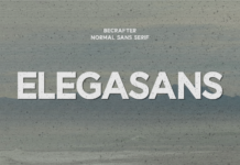 Elegasans Font Poster 1