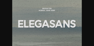 Elegasans Font Poster 1