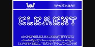 Element Font Poster 1