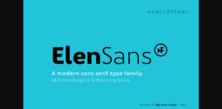 Elen Sans Font Poster 1