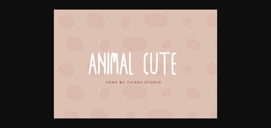 Elephant Cutie Font Poster 6