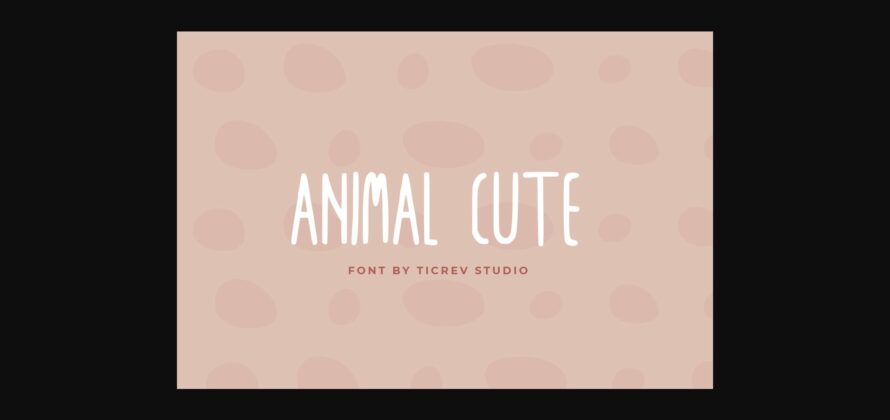 Elephant Cutie Font Poster 6