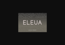 Eleua Black Font Poster 1