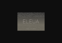 Eleua Extra Light Font Poster 1