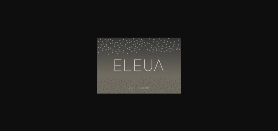 Eleua Light Font Poster 3