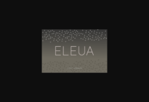 Eleua Light Font Poster 1