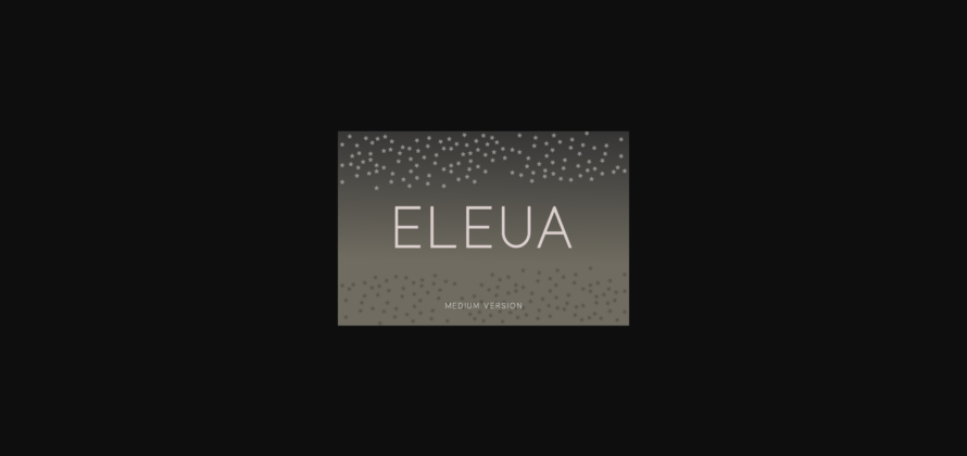 Eleua Medium Font Poster 3