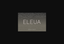 Eleua Medium Font Poster 1