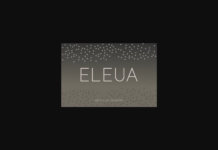 Eleua Regular Font Poster 1