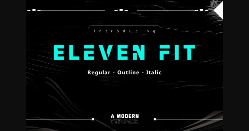 Eleven Fit Font Poster 3