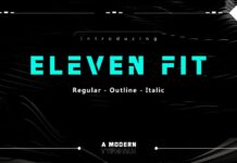 Eleven Fit Font Poster 1