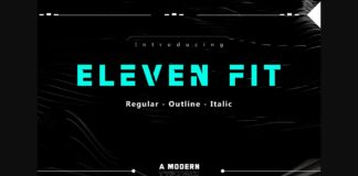 Eleven Fit Font Poster 1