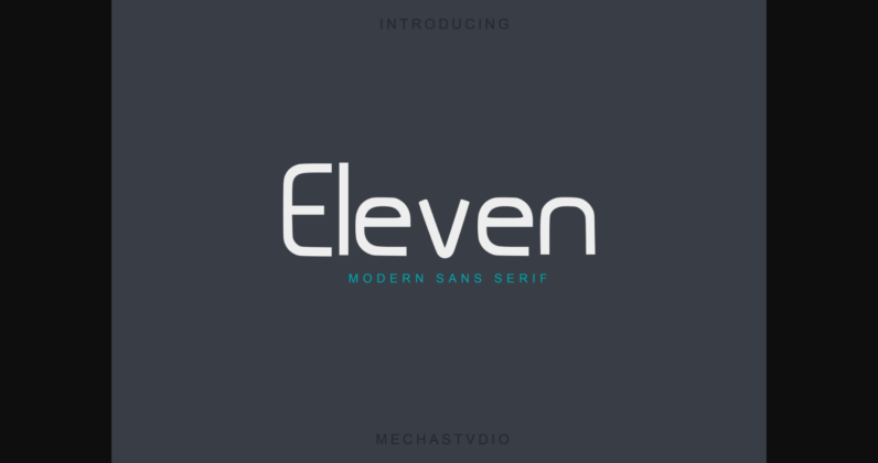 Eleven Font Poster 3