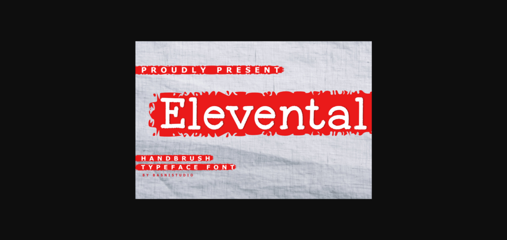 Elevental Font Poster 3