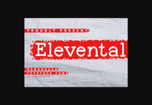 Elevental Font Poster 1