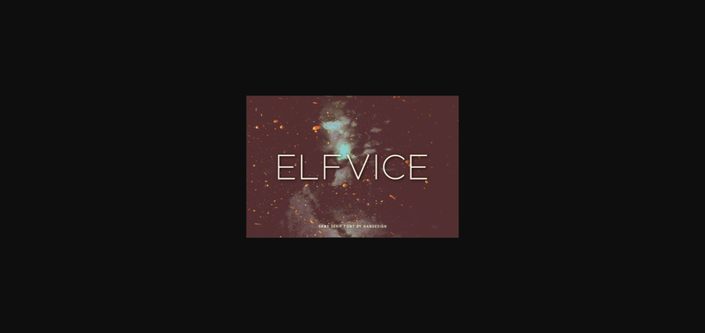 Elfvice Font Poster 3