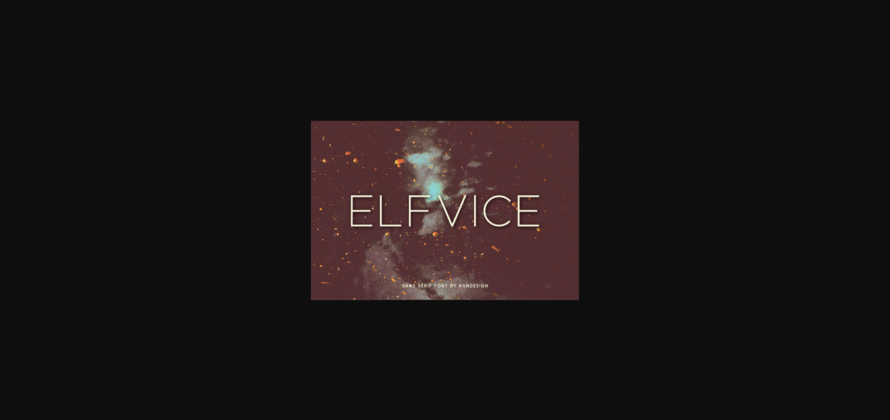 Elfvice Font Poster 3