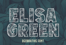 Elisa Green Font Poster 1