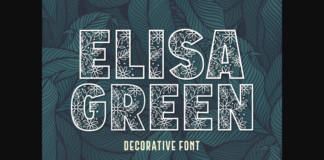 Elisa Green Font Poster 1