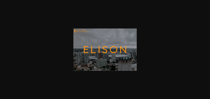 Elison Font Poster 3