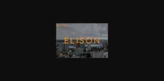 Elison Font Poster 1