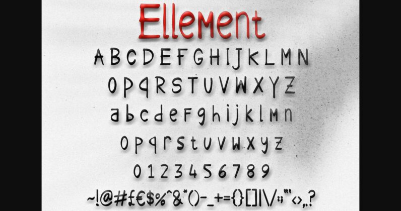 Ellement Font Poster 5