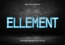 Ellement Font Poster 1