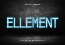 Ellement Font Ellement Font Poster 1