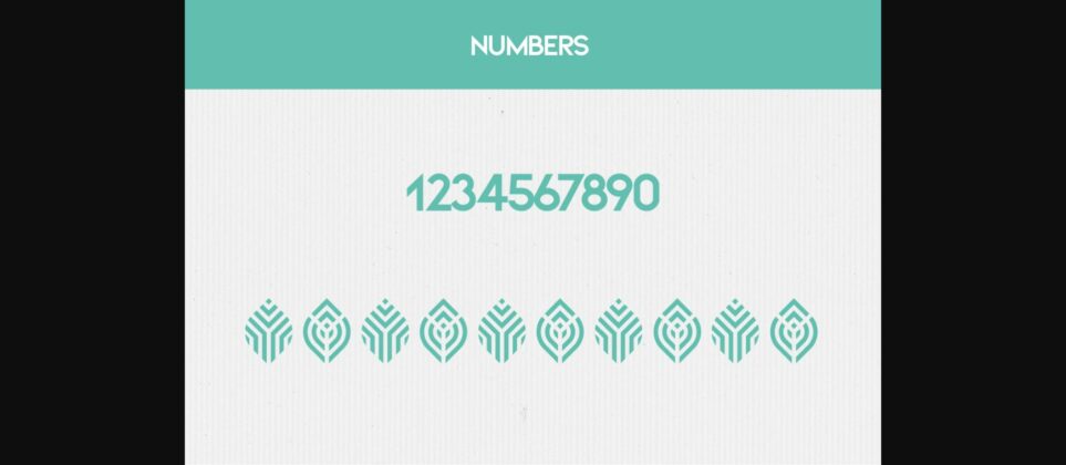 Elliptical Triple Letters Monogram Font Poster 5