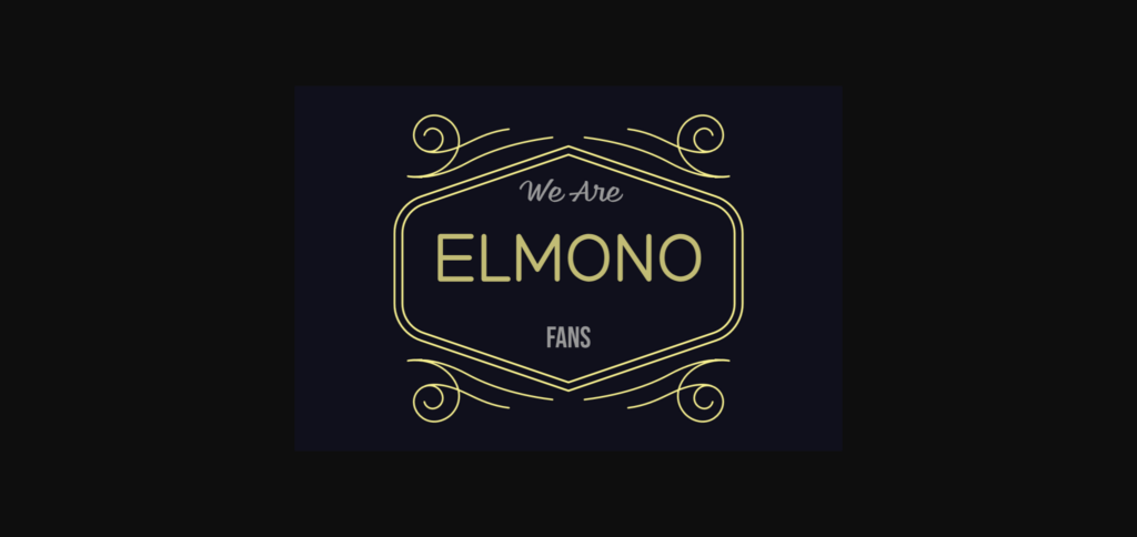 Elmono Font Poster 3