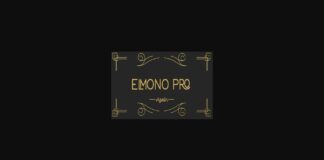 Elmono Pro Font Poster 1