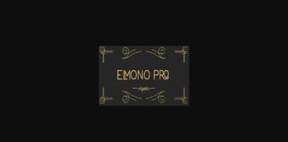 Elmono Pro Font Poster 1