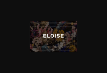 Eloise Font Poster 1