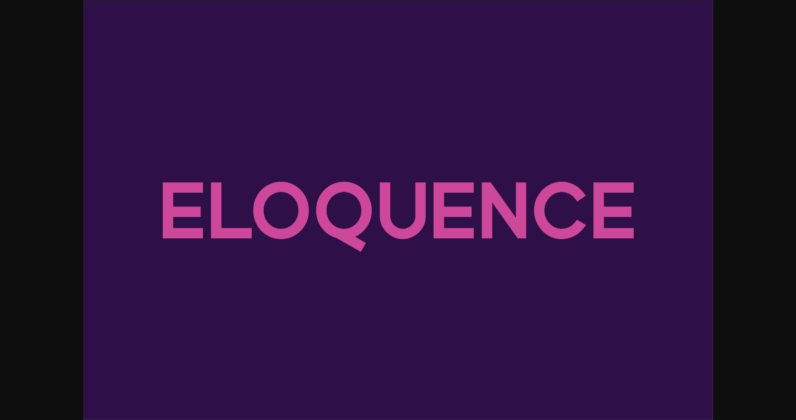 Eloquence Font Poster 3