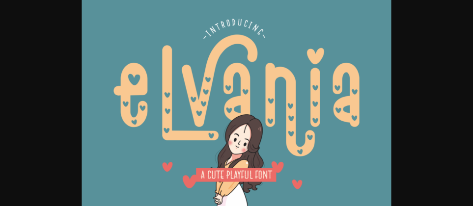 Elvania Font Poster 3