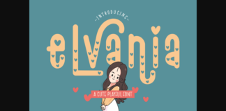 Elvania Font Poster 1