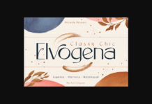 Elvogena Font Poster 1