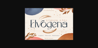 Elvogena Font Poster 1