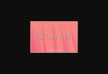 Elvonetion Font Poster 1