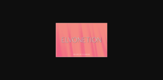 Elvonetion Font Poster 1