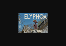 Elyphoa Font Poster 1