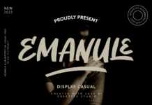 Emanule Font Poster 1