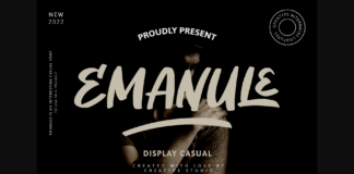 Emanule Font Poster 1