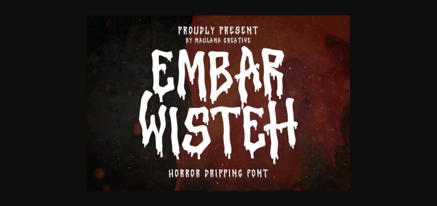 Embar Wisteh Font Poster 3