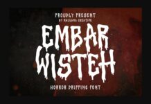 Embar Wisteh Font Poster 1