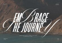 Embrace the Journey Font Poster 1