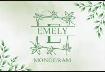 Emely Monogram Font Emely Monogram Font Poster 1