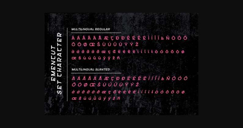 Emencut Font Poster 4