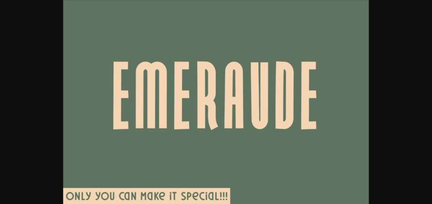 Emeraude Font Poster 3