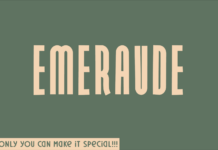 Emeraude Font Poster 1